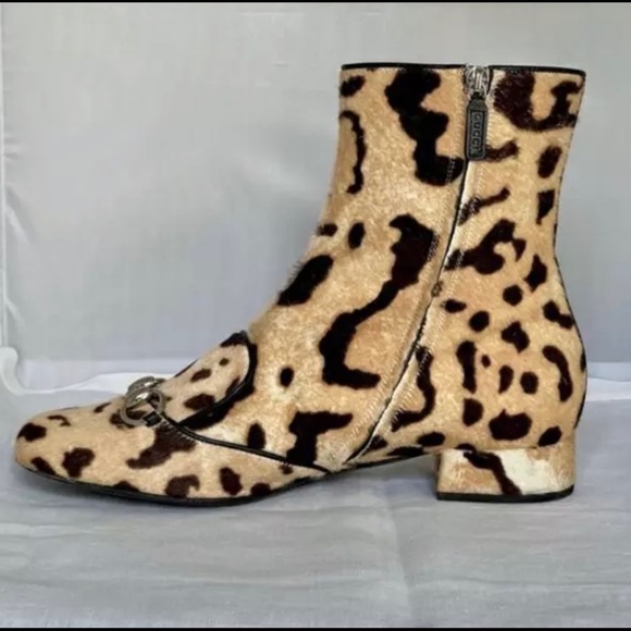Gucci Lillian leopard print boots - Picture 4 of 4